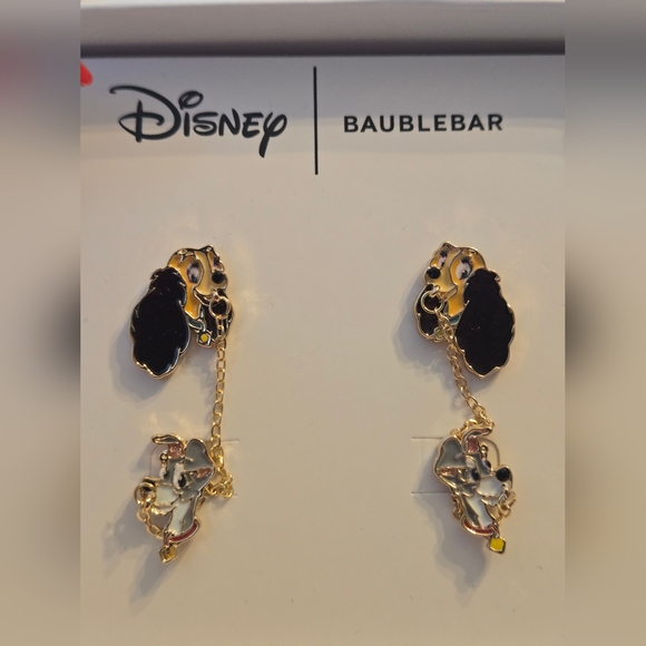 BaubleBar Jewelry - Disney BaubleBar Lady And The Tramp Gold and Black Earrings